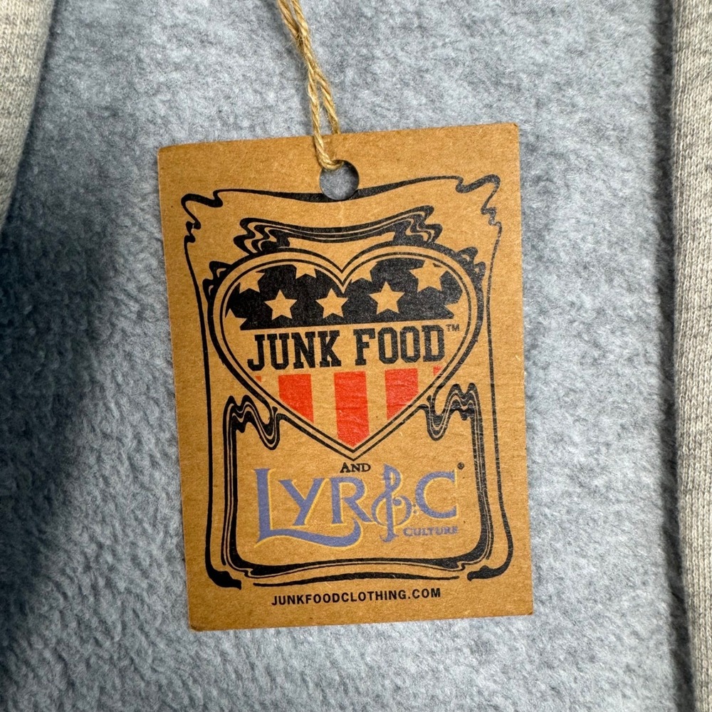 Junk Food Scorpions Rock You Like A Hurricane Sweatshirt Grey Lyric Culture (S) - Picture 5 of 8